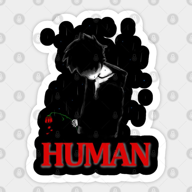 Human Sticker by tighttee